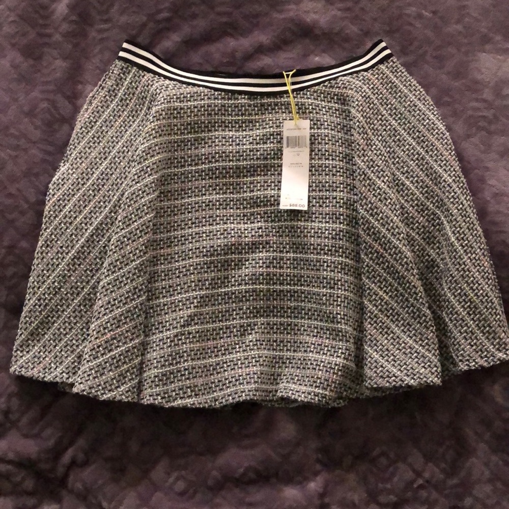 BCBG Plaid A-Line Skirt